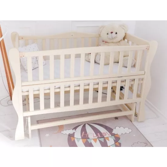 Pătuţ Goydalka Sofi Plus Transversal (1B3-3) fără sertar, Ivory