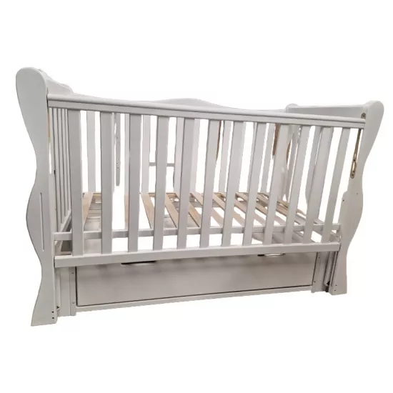 Pătuţ Goydalka Joly Premium Universal (1B36-1) cu sertar, White