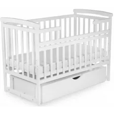 Кроватка Eucalyptus Lane Premium Transversal (DS-101) с ящиком, White Кроватка Eucalyptus Lane Premium Transversal (DS-101) с ящиком, White