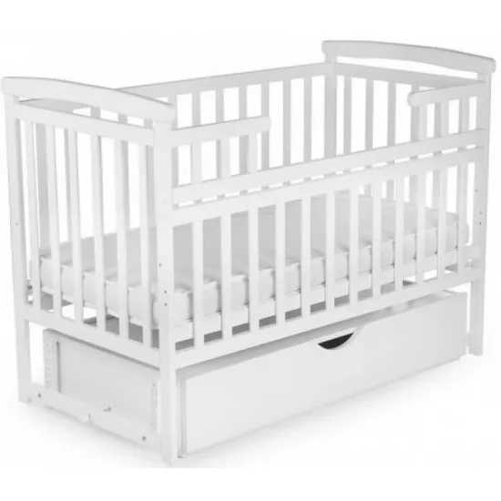 Кроватка Eucalyptus Lane Premium Transversal (DS-101) с ящиком, White