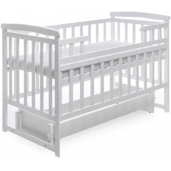 Pătuţ Eucalyptus Lane Plus Transversal (DS-1011) fără sertar, White