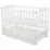 Кроватка Eucalyptus Bimbi Premium Transversal (DS-1301) с ящиком, White