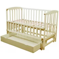 Кроватка Eucalyptus Bimbi Premium Transversal (DS-1302) с ящиком, Vanilla Кроватка Eucalyptus Bimbi Premium Transversal (DS-1302) с ящиком, Vanilla