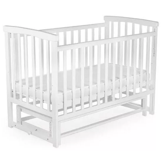 Кроватка Eucalyptus Charlene Plus Transversal (DS-2011) без ящика, White