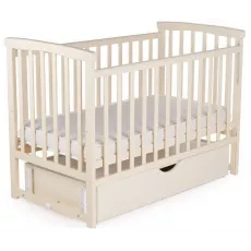 Кроватка Eucalyptus Charlene Premium Transversal (DS-202) с ящиком, Vanilla Кроватка Eucalyptus Charlene Premium Transversal (DS-202) с ящиком, Vanilla