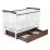 Кроватка Eucalyptus Charlene-Combi Premium Transversal (DS-301) с ящиком, White/Walnut