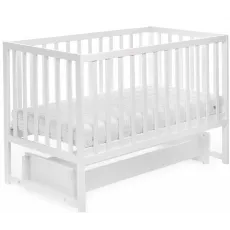 Кроватка Eucalyptus Mia Plus Transversal (DS-501) без ящика, White Кроватка Eucalyptus Mia Plus Transversal (DS-501) без ящика, White