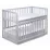 Кроватка Eucalyptus Mia Plus Transversal (DS-502) без ящика, Grey