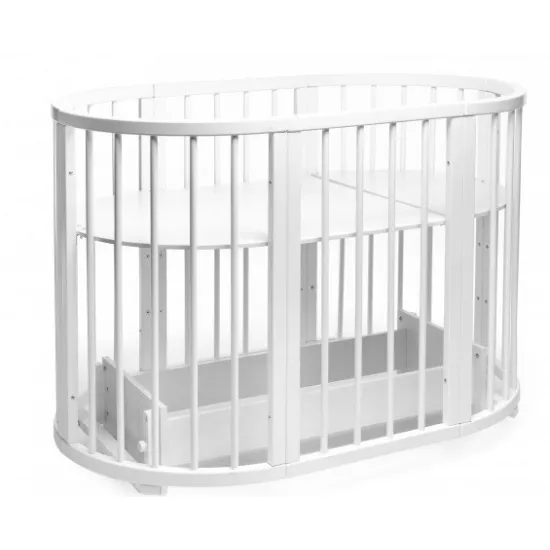 Кроватка Eucalyptus Olivia Transversal (DS-701) без ящика, White