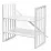 Кроватка Eucalyptus Olivia Transversal (DS-701) без ящика, White
