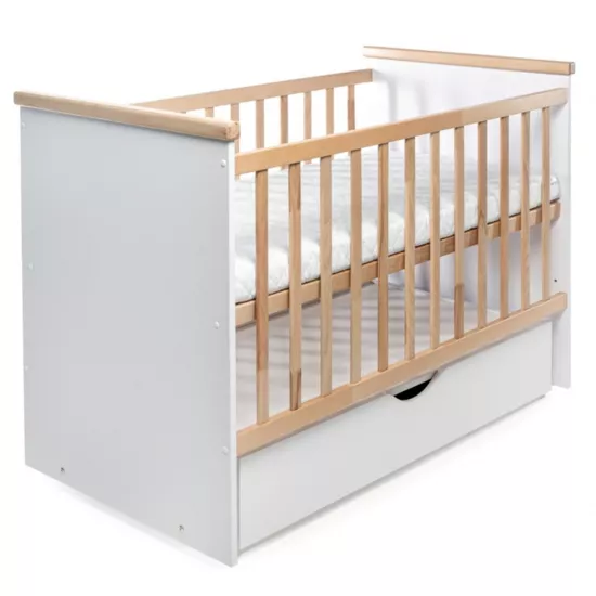 Pătuţ Eucalyptus Harry Premium Transversal (DS-7021), White