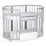 Кроватка Eucalyptus Olivia Transversal (DS-703) без ящика, Gray
