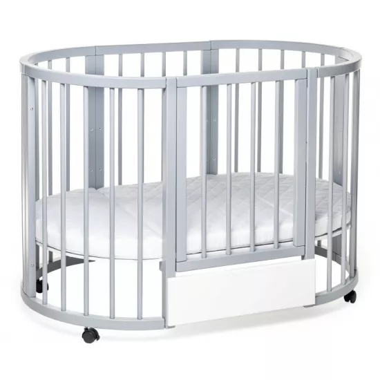 Pătuţ Eucalyptus Olivia Plus Transversal (DS-8021) fără sertar, Gray
