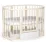 Pătuţ Eucalyptus Olivia Plus Transversal (DS-8031) fără sertar, Vanilla