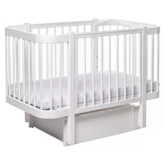 Pătuţ Eucalyptus Karol Plus Longitudinal (DS-901) fără sertar, White