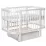 Pătuţ Eucalyptus Karol Premium Longitudinal (DS-9011) cu sertar, White/White