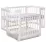 Pătuţ Eucalyptus Karol Premium Longitudinal (DS-9011) cu sertar, White/White