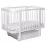 Pătuţ Eucalyptus Karol Premium Longitudinal (DS-9011) cu sertar, White/White