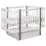 Кроватка Eucalyptus Karol Premium Longitudinal (DS-9021) с ящиком, White/Grey