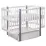 Кроватка Eucalyptus Karol Premium Longitudinal (DS-9021) с ящиком, White/Grey