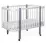 Кроватка Eucalyptus Karol Premium Longitudinal (DS-9021) с ящиком, White/Grey