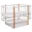Pătuţ Eucalyptus Karol Premium Longitudinal (DS-9031) cu sertar, White/Natural