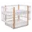 Pătuţ Eucalyptus Karol Premium Longitudinal (DS-9031) cu sertar, White/Natural