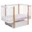 Pătuţ Eucalyptus Karol Premium Longitudinal (DS-9031) cu sertar, White/Natural