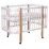 Pătuţ Eucalyptus Karol Premium Longitudinal (DS-9031) cu sertar, White/Natural