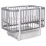 Кроватка Eucalyptus Karol Plus Longitudinal (DS-904) без ящика, Gray/White