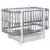 Кроватка Eucalyptus Karol Plus Longitudinal (DS-904) без ящика, Gray/White