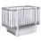Pătuţ Eucalyptus Karol Premium Longitudinal (DS-9041) cu sertar, Grey/White