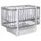 Pătuţ Eucalyptus Karol Premium Longitudinal (DS-9041) cu sertar, Grey/White