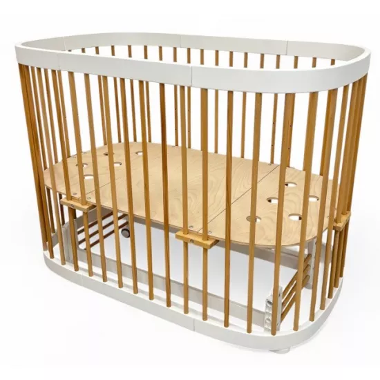 Pătuţ Eucalyptus Napoli Plus Universal (DS-N141), White/Natural