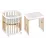 Pătuţ Eucalyptus Napoli Plus Universal (DS-N141), White/Natural
