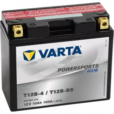 VARTA Аккумулятор   12V 10AH 160A(EN) клемы 1 (151x70x131) T12B-BS (T12B-4) 510901016I314