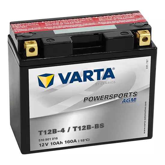 VARTA Аккумулятор   12V 10AH 160A(EN) клемы 1 (151x70x131) T12B-BS (T12B-4) 510901016I314