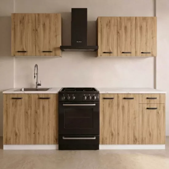 Модульная кухня Yasen Samanta 2 .1.8 м, ДСП, Дуб Артизан/Белый