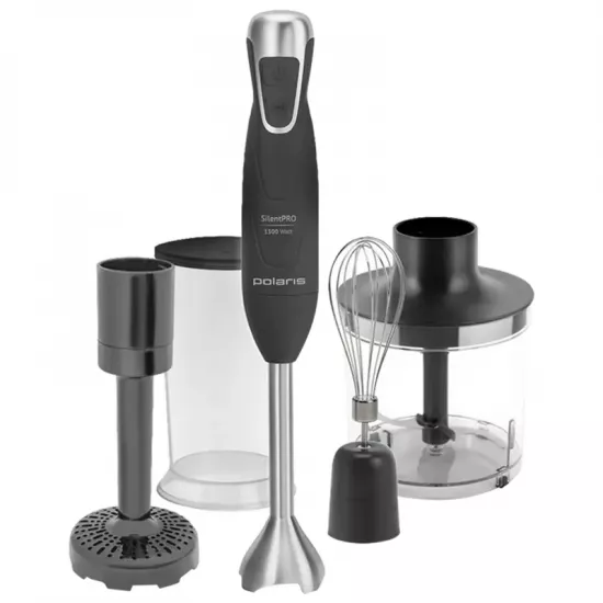 Блендер погружной Polaris PHB 1380 Silent Gray (1300 Вт)