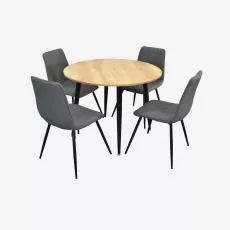 Set de mobilă Eva DT 402- 2B + 4 XR-154B Grey 5