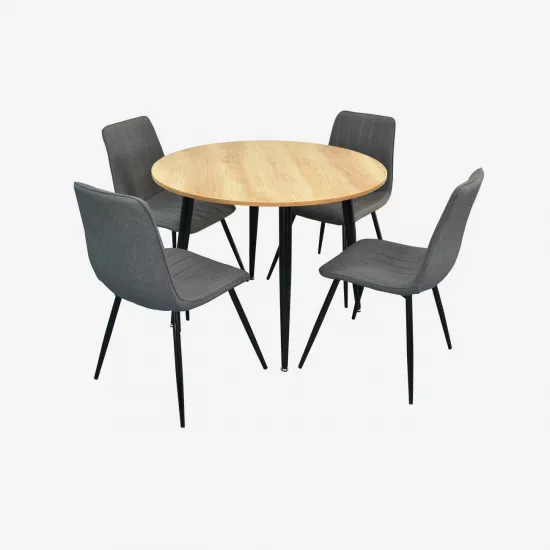Set de mobilă Eva DT 402- 2B + 4 XR-154B Grey 5
