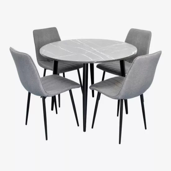 Set de mobilă Eva DT 402-6B + 4 XR-154B Grey 5