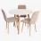 Set de mobilă Eva DT 404-1WO + 3 XR-154WO Light beige 8