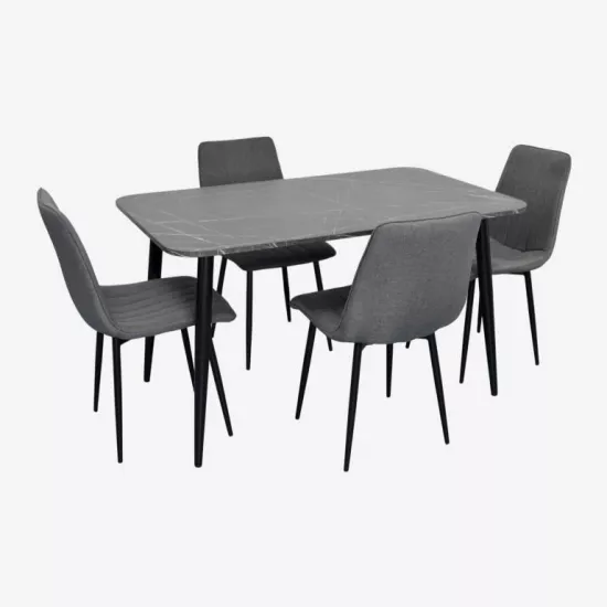 Set de mobilă Eva DT 405-6B + 4 XR-154B Grey 5