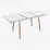 Set de mobilă Eva DT 431-1R Wo + 4 LC-021 White