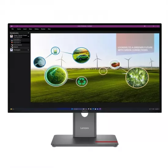 Monitor Lenovo P27q-40 Eclipse Black (27"/2560x1440)