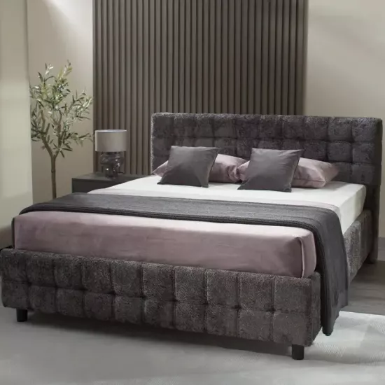 Кровать Ambianta Rio, 160 х 200 см, Темно-серый