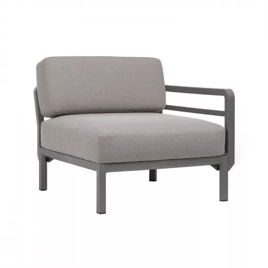 Fotoliu pentru gradina modul dreapta / stânga Nardi Maximo Elemento Terminale Basalt Lava Sunbrella 40182.25.215