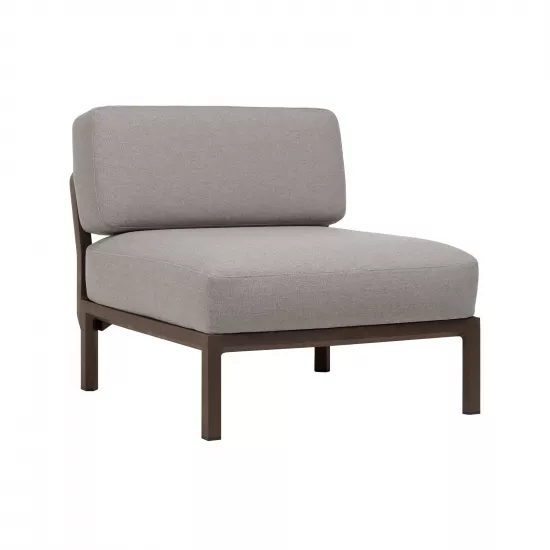 Кресло для сада модуль центральный Nardi Maximo Elemento Centrale Terra Lava Sunbrella 40183.44.215