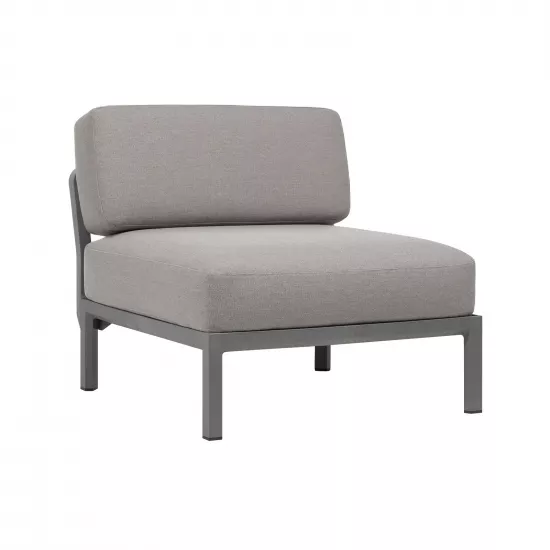 Кресло для сада модуль центральный Nardi Maximo Elemento Centrale Basalt Lava Sunbrella 40183.25.215